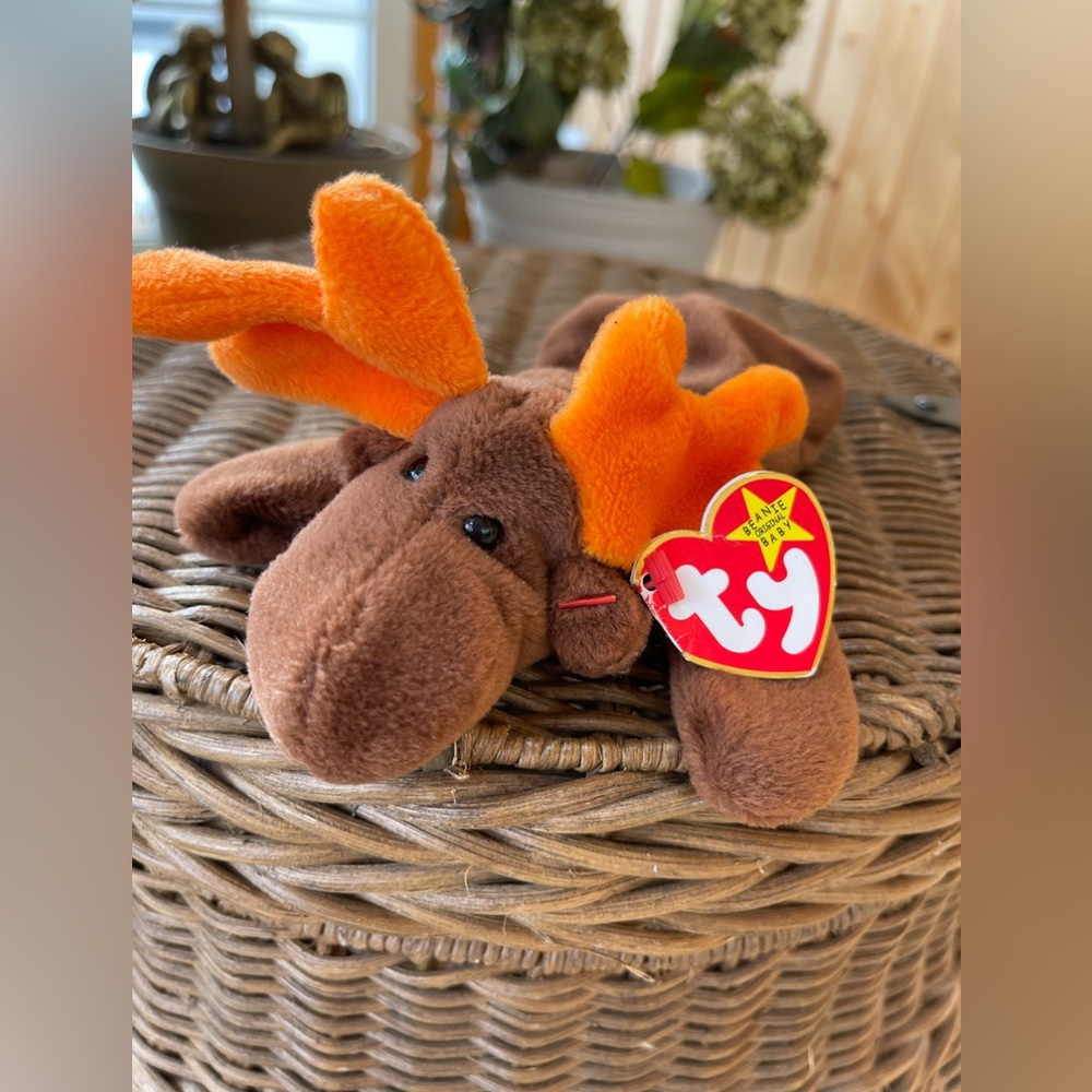 TY 1993 vintage Chocolate’ the moose beanie baby